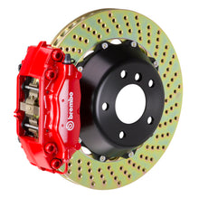 Load image into Gallery viewer, Brembo 06-11 GS300 Rear GT BBK 4 Piston Cast 2pc 345x28 2pc Rotor Drilled-Red