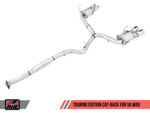 Load image into Gallery viewer, AWE Tuning 2015+ Subaru WRX VA Sedan Touring Edition Exhaust - Chrome Silver Tips (102mm)