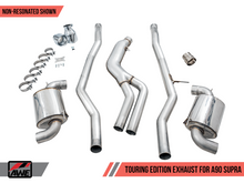 Load image into Gallery viewer, AWE 2020 Toyota Supra A90 Non-Resonated Touring Edition Exhaust - 5in Chrome Silver Tips