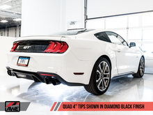 Load image into Gallery viewer, AWE Tuning 2018+ Ford Mustang GT (S550) Cat-back Exhaust - Track Edition (Quad Diamond Black Tips)