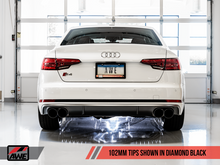 Load image into Gallery viewer, AWE Tuning Audi B9 S4 SwitchPath Exhaust - Non-Resonated (Black 102mm Tips)