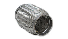 Load image into Gallery viewer, Vibrant SS Flex Coupling with Inner Braid Liner 2.5in inlet/outlet x 4in flex length