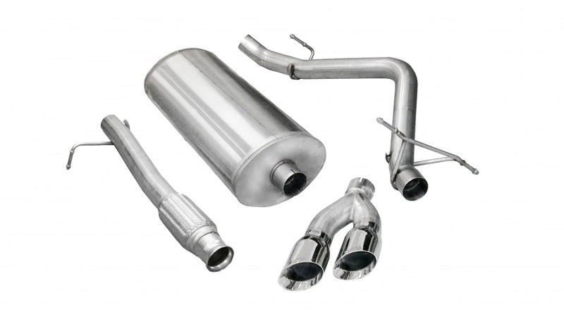 Corsa 2009-2013 Chevrolet Silverado Reg. Cab/Long Bed 1500 4.8L V8 Polished Sport Cat-Back Exhaust