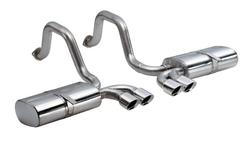 Corsa 1997-2004 Chevrolet Corvette C5 Z06 5.7L V8 Polished Sport Axle-Back Exhaust