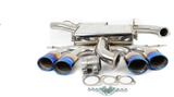 Invidia 14-17 Volkswagen Golf-R Q300 Quad Oval Titanium Burnt Tips Cat-back Exhaust