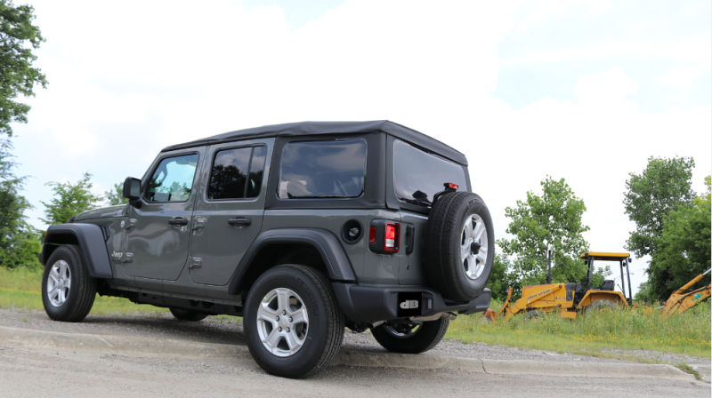 Corsa 2018-2024 Jeep Wrangler JL 2.5in Dual Rear Turn Down Exit Touring Axle-Back Exhaust