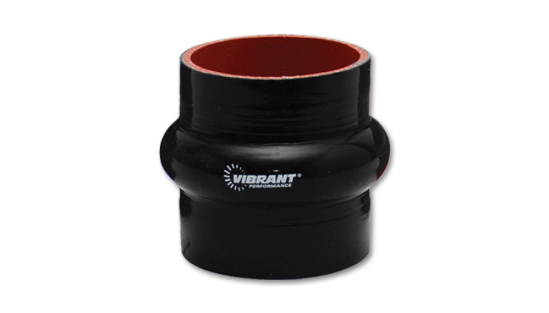 Vibrant Silicone  Hump Hose Coupler 1.625in ID x 3.00in Long - Black