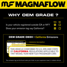 Load image into Gallery viewer, MagnaFlow Conv Univ 3in In/Out Center/Center Oval w/ 02 Sensor