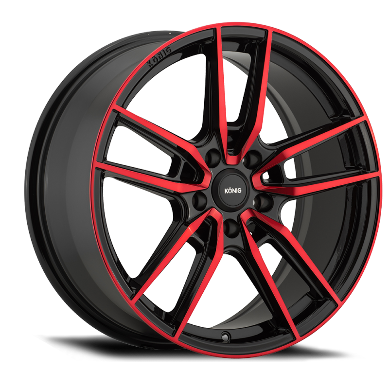 Konig Myth 17x8 5x114.3 ET43 Gloss Black w/ Red Tinted Clearcoat