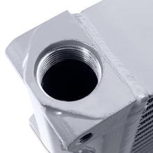 Load image into Gallery viewer, Mishimoto Heavy-Duty Oil Cooler - 10in. Same-Side Outlets - Silver