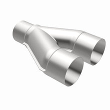 Load image into Gallery viewer, MagnaFlow Universal Trans Y-Pipe All SS 4inch (Dual) 3.5inch (Single) x 13inch (Overall)