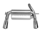 Gibson 07-17 Jeep Wrangler JK Sport 3.6L 2.5in Cat-Back Dual Split Exhaust - Stainless