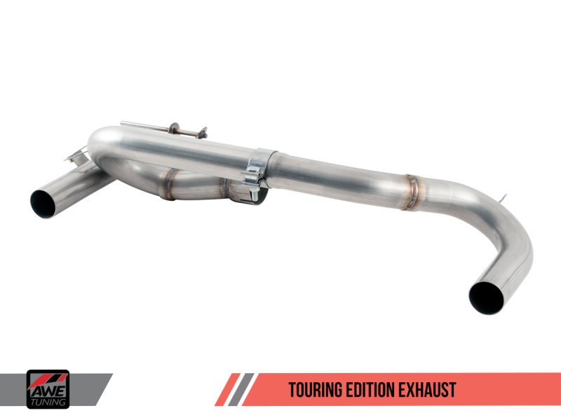 AWE Tuning BMW F3X 340i Touring Edition Axle-Back Exhaust - Diamond Black Tips (90mm)