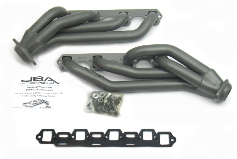 JBA 65-73 Ford Mustang 260-302 SBF 1-5/8in Primary Ti Ctd Mid Length Header