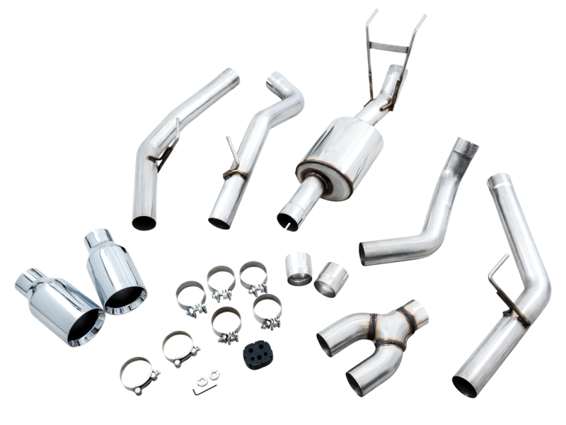 AWE Tuning 09-18 RAM 1500 5.7L (w/Cutouts) 0FG Dual Rear Exit Cat-Back Exhaust - Chrome Silver Tips