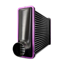 Load image into Gallery viewer, Mishimoto Universal Carbon Fiber Intercooler - Matte Tanks - 450mm Black Core - S-Flow - BL V-Band