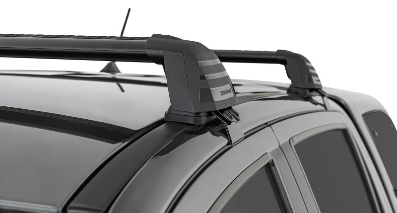 Rhino-Rack 11-20 Ford Ranger PX 4 Door Double Cab Vortex ROC25 Flush 2 Bar Roof Rack - Black