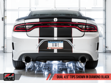 Load image into Gallery viewer, AWE Tuning 2017+ Dodge Charger 5.7L Touring Edition Exhaust - Non-Resonated - Diamond Black Tips