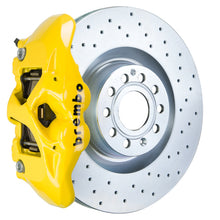 Load image into Gallery viewer, Brembo 07-15 TT 2.0T/07-15 TT 3.2L/09-15 TTS Fr GT BBK 4 Pist Cast 345x30 1pc Rotor Drilled- Yellow