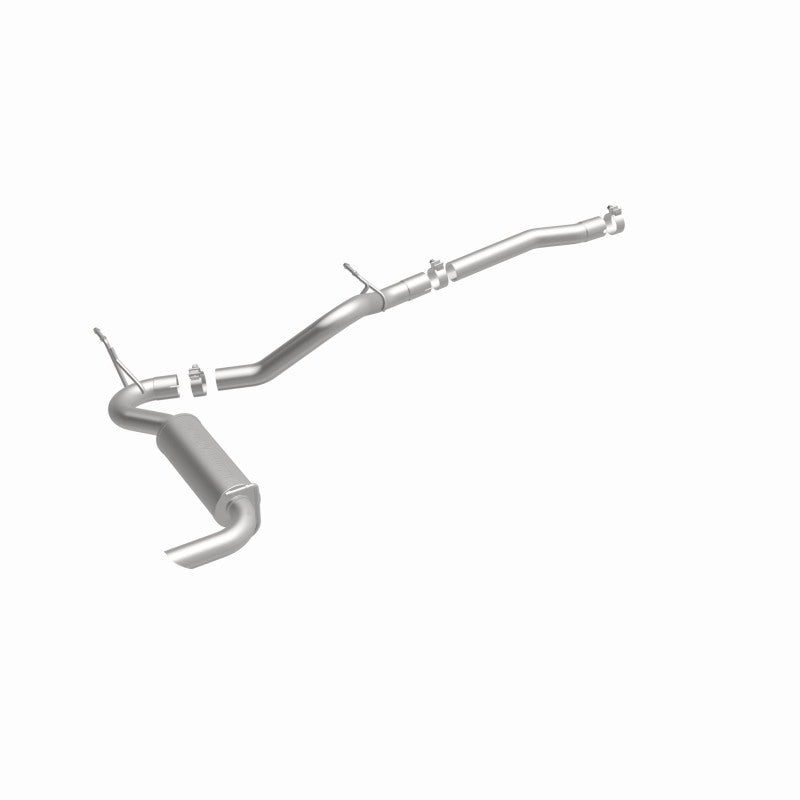 MagnaFlow 12-14 Jeep Wrangler 3.6L Single Straight Rear P/S Exit Stainless C/b Perf Exhaust-Comp