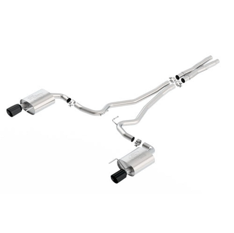 Ford Racing 2015 Mustang 5.0L Sport Cat-Back Exhaust System Black Chrome