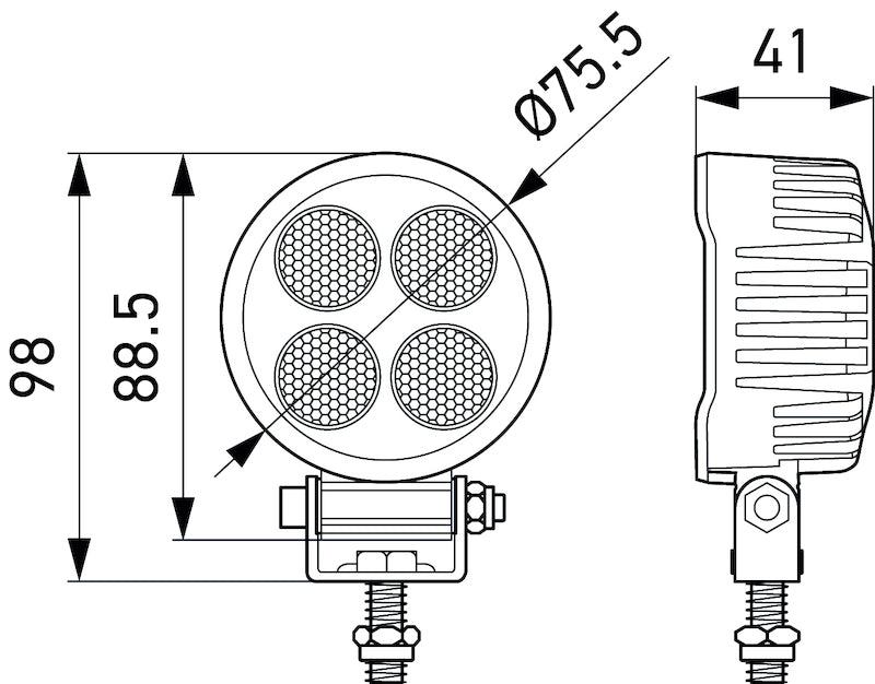 Hella ValueFit LED Work Light TR1700 LED MV CR LT