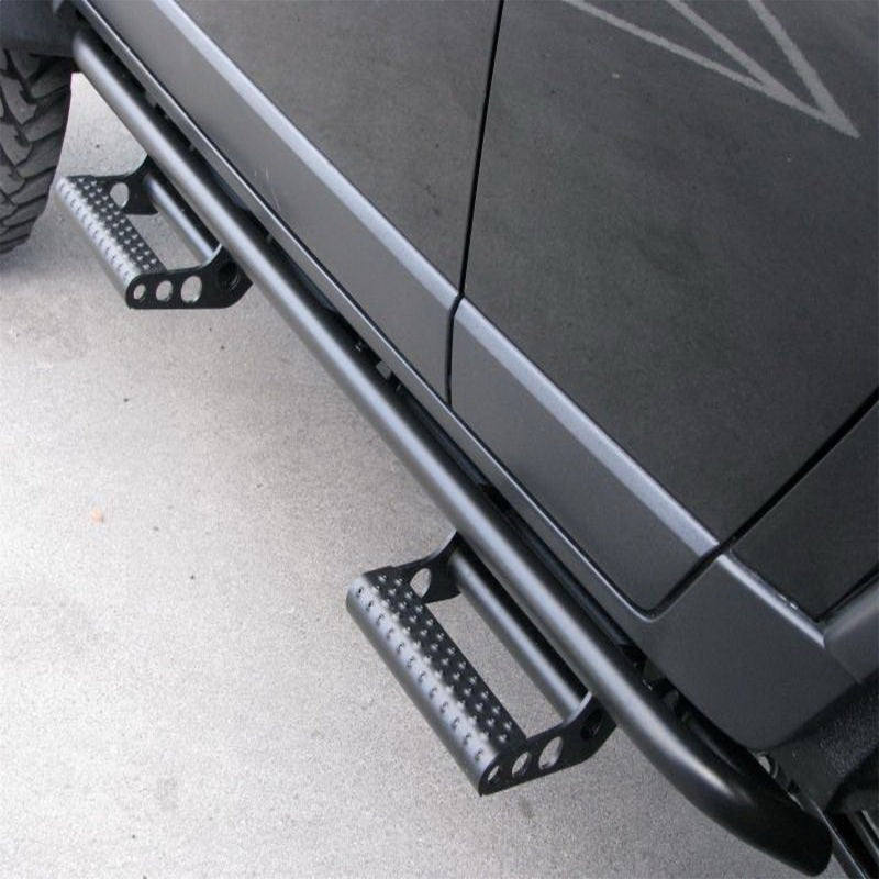 N-Fab RKR Step System 16-17 Nissan Titan/Titan XD Crew Cab - Tex. Black - 1.75in