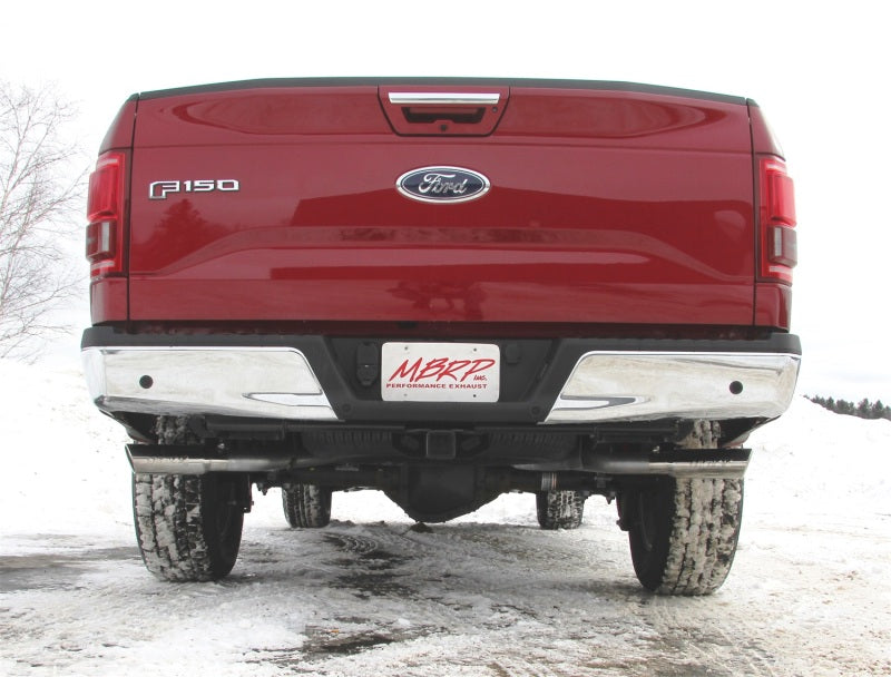 MBRP 2015 Ford F-150 5.0L 3in Cat Back Dual Split Side Exit T409 Exhaust System