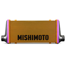 Load image into Gallery viewer, Mishimoto Universal Carbon Fiber Intercooler - Gloss Tanks - 600mm Gold Core - C-Flow - BL V-Band