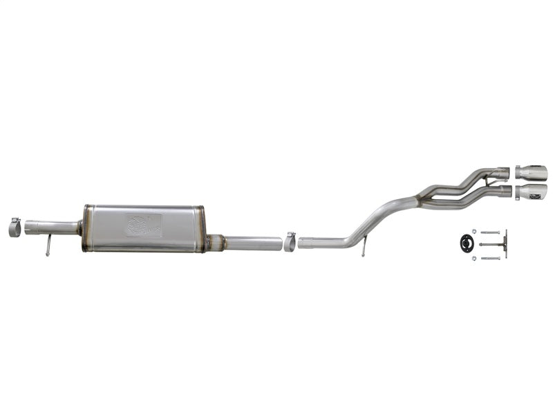 aFe Rebel Series 2.5in SS Cat-Back Exhaust w/ Polished Tip 07-18 Jeep Wrangler (JK) V6 3.6/3.8L 4dr