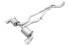 Load image into Gallery viewer, AWE 2020 Toyota Supra A90 Non-Resonated Touring Edition Exhaust - 5in Chrome Silver Tips