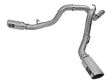 aFe LARGE Bore HD 4in Dual DPF-Back SS Exhaust w/Polished Tip 16-17 GM Diesel Truck V8-6.6L (td) LML