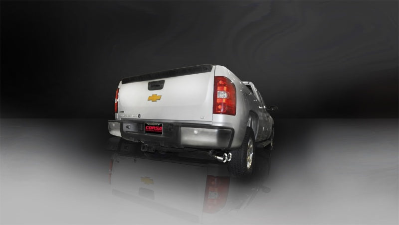 Corsa 2011-2013 Chevrolet Silverado Crew Cab/Short Bed 1500 6.2L V8 Polished Sport Cat-Back Exhaust