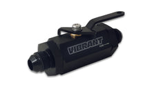 Load image into Gallery viewer, Vibrant -6AN to -6AN Male Shut Off Valve - Black
