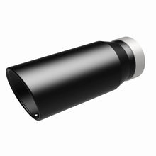 Load image into Gallery viewer, MagnaFlow Tip Stainless Black Coated Single Wall Round Single Outlet 5in Dia 4in Inlet 13in L