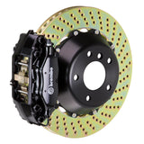 Brembo 89-98 Skyline GTR/99-01 Skyline GTR Rr GT BBK 4 Pist Cast 2pc 345x28 2pc Rotor Drilled-Black