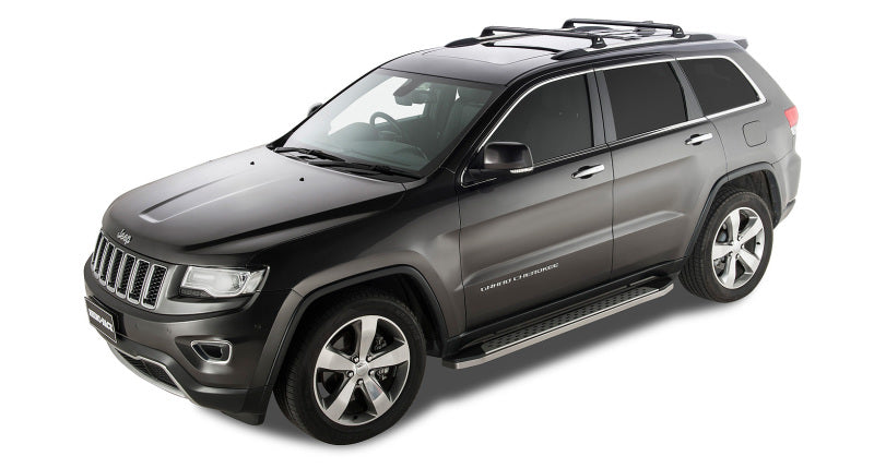 Rhino-Rack 11-21 Grand Cherokee WK2 4 Door SUV w/Metal Roof Rails Vortex RVP 2 Bar Roof Rack - Black