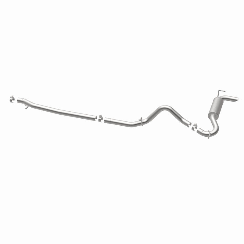 MagnaFlow 12-14 Jeep Wrangler 4dr Single Straight Rear P/S Exit Stainless C/B Performance Exhaust